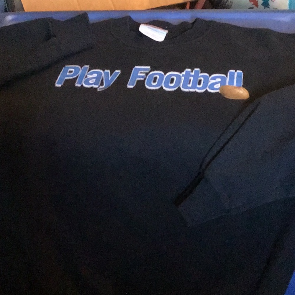 Never worn PlayFootball sweatshirt. See below....